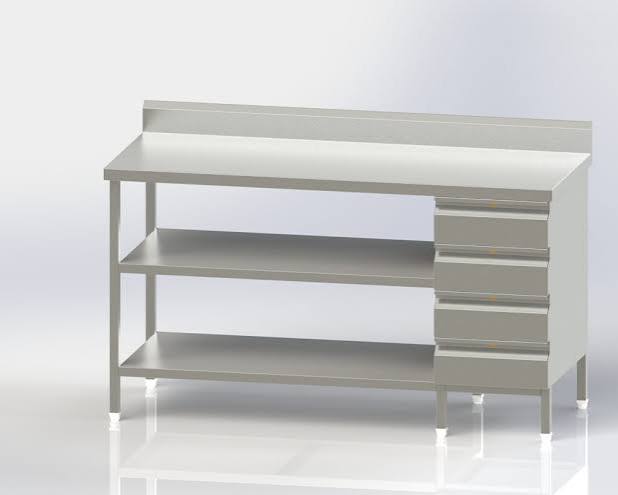 work table with single under shelf manufacturer in India